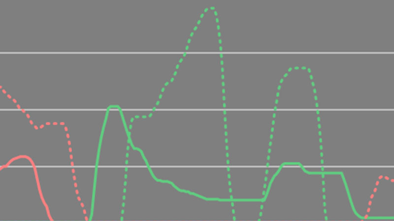 A graph of driver inputs over time!
